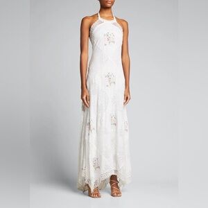 LoveShackFancy Kamia Embroidered Maxi Dress